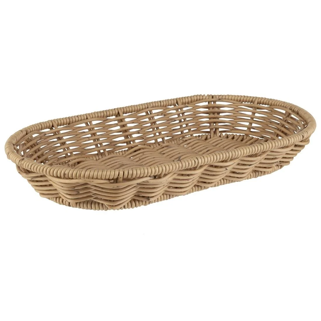 APS Cove Oval Basket Beige 280x160mm - Image 1