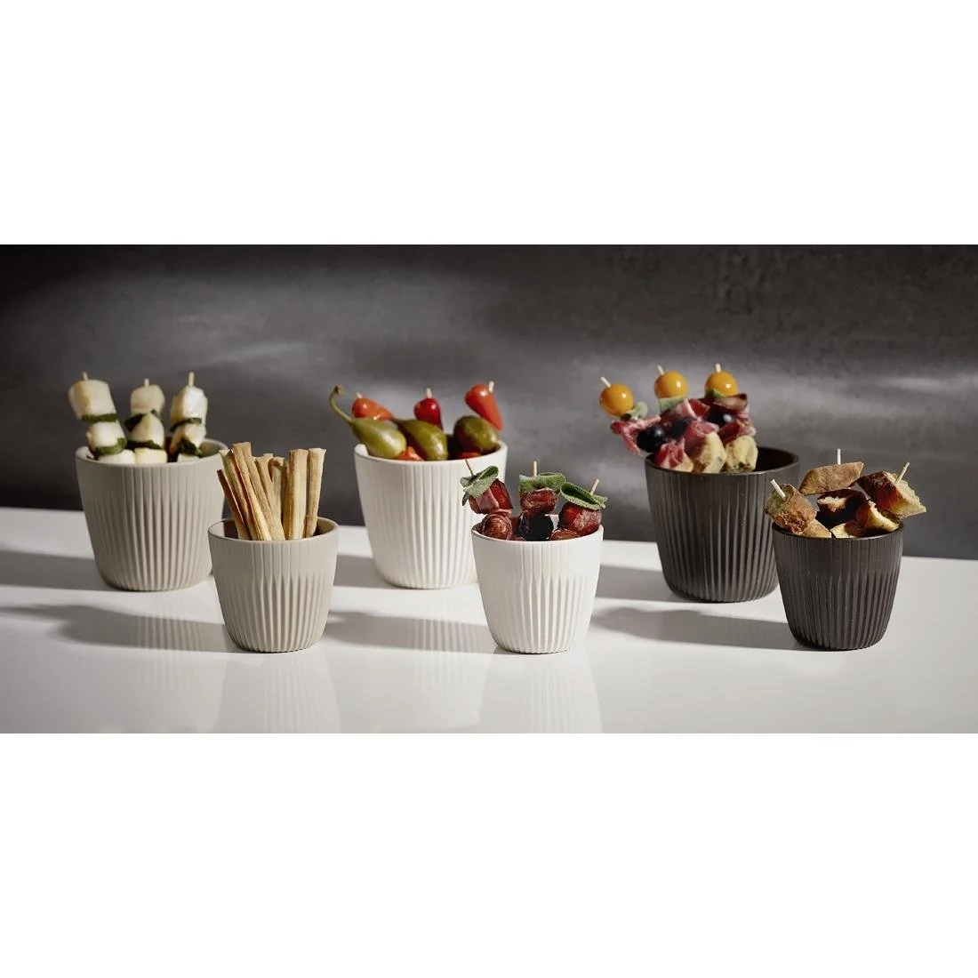 APS Lineo Bowls White 90ml (6 Pack) - Image 4