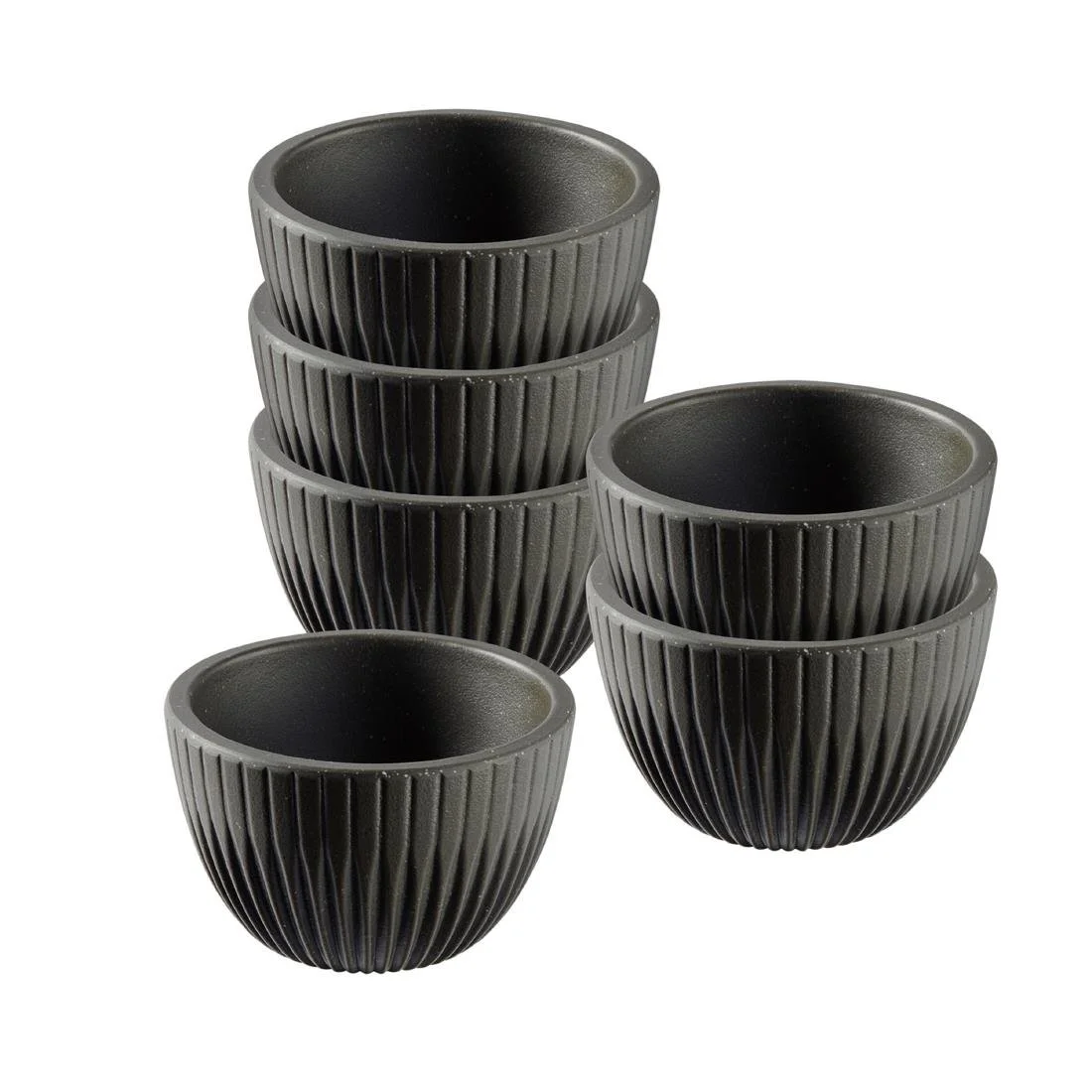 APS Lineo Dip Bowls Brown 30ml (6 Pack) - Image 3