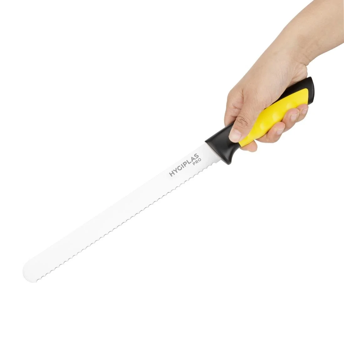 Hygiplas Pro Slicer Serrated Knife Yellow 25cm - Image 2