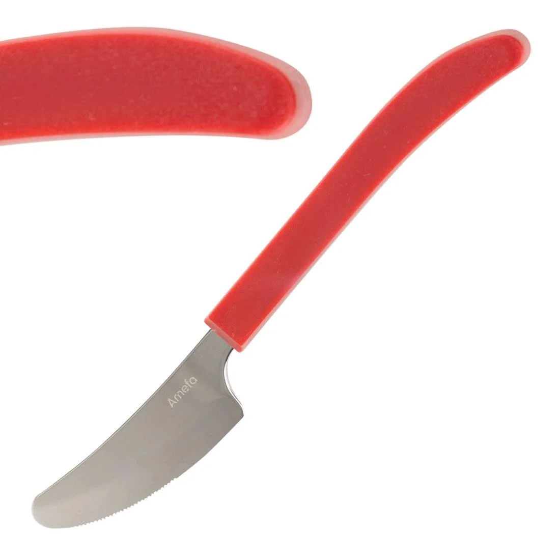 Amefa Select Straight Dessert Knives Red (12 Pack) - Image 1