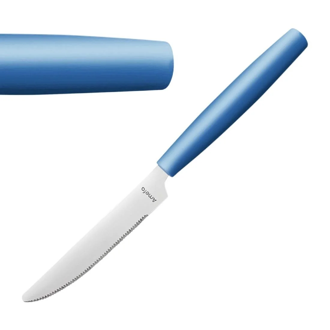 Amefa PIXEL Table Knives Blue (12 Pack) - Image 1