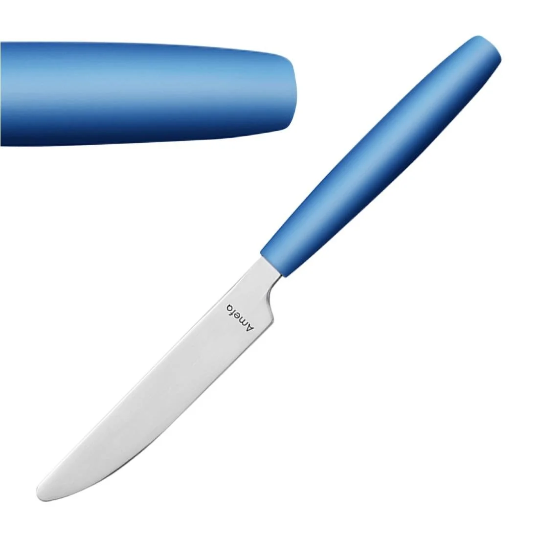 Amefa PIXEL Dessert Knives Blue (12 Pack) - Image 1