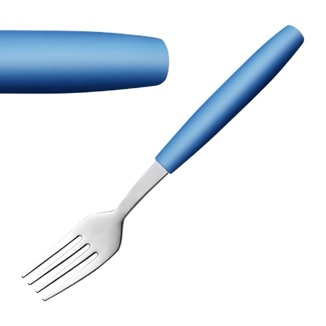 Amefa PIXEL Dessert Forks Blue (12 Pack) - Image 1