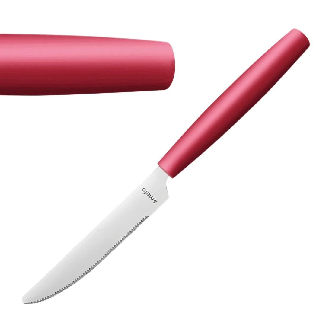 Amefa PIXEL Table Knives Red (12 Pack) - Image 1