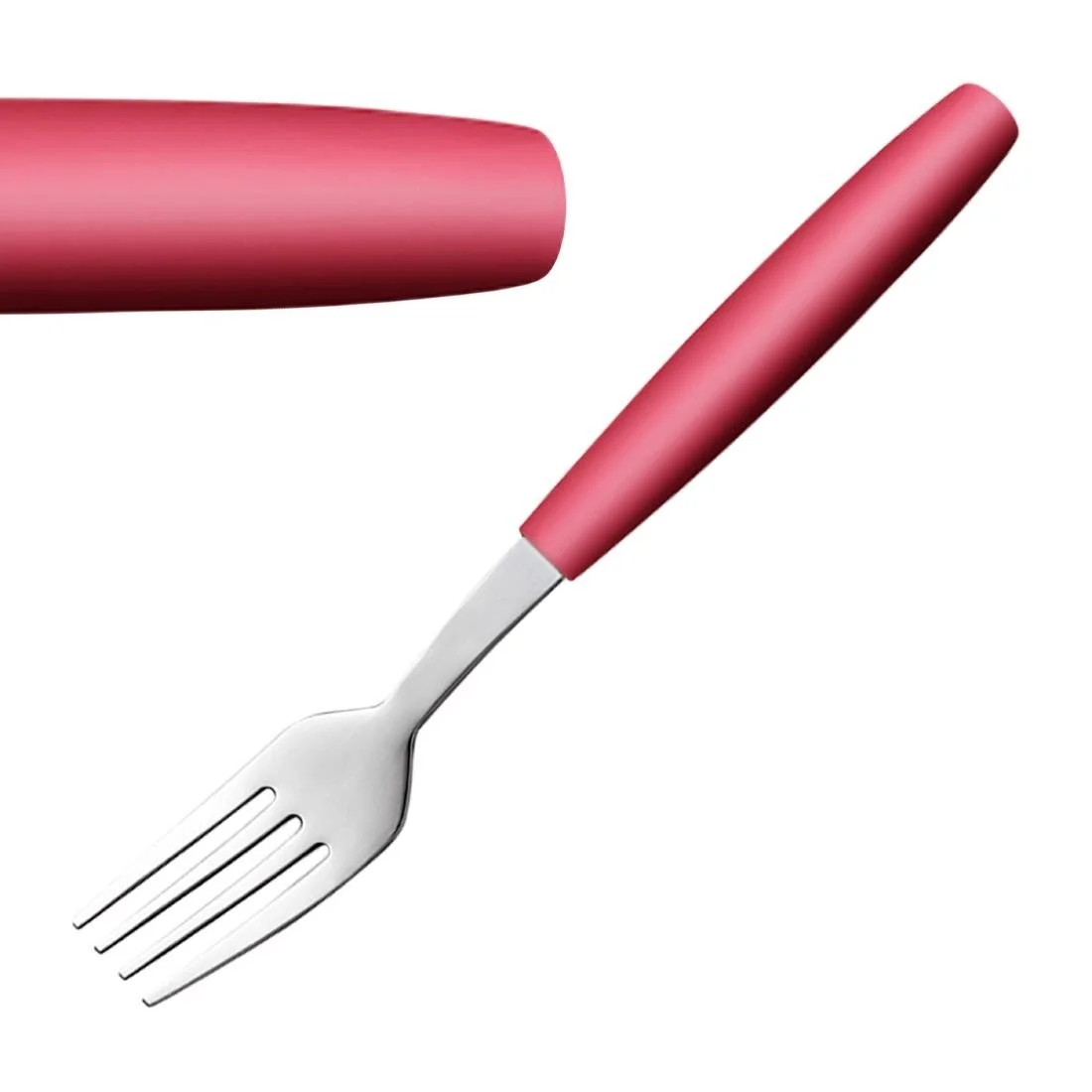 Amefa PIXEL Dessert Forks Red (12 Pack) - Image 1