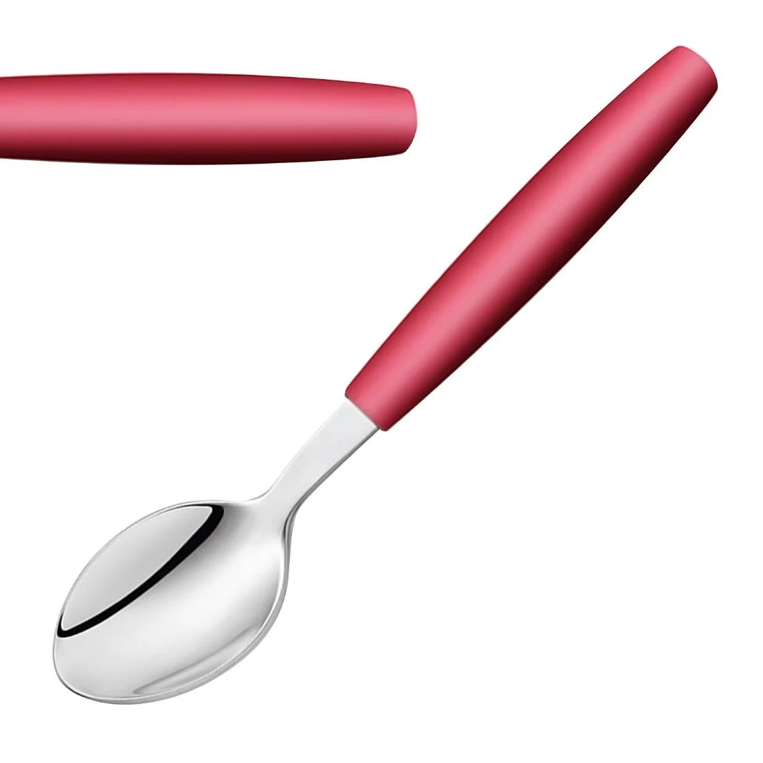 Amefa PIXEL Dessert Spoons Red (12 Pack) - Image 1