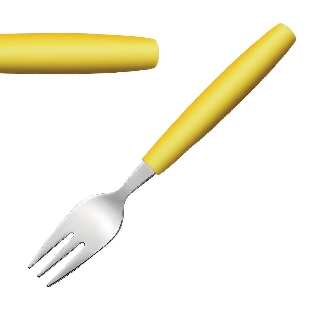 Amefa PIXEL Cake Forks Yellow (12 Pack) - Image 1