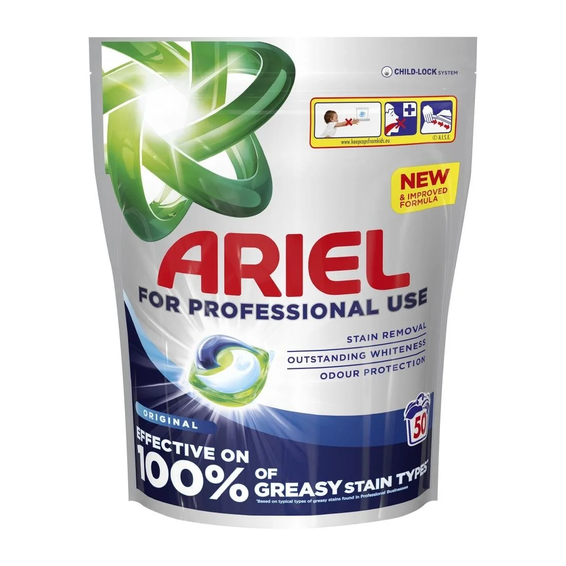 Ariel Professional Liquid Pods 50 Washes Original (2 Pack)
