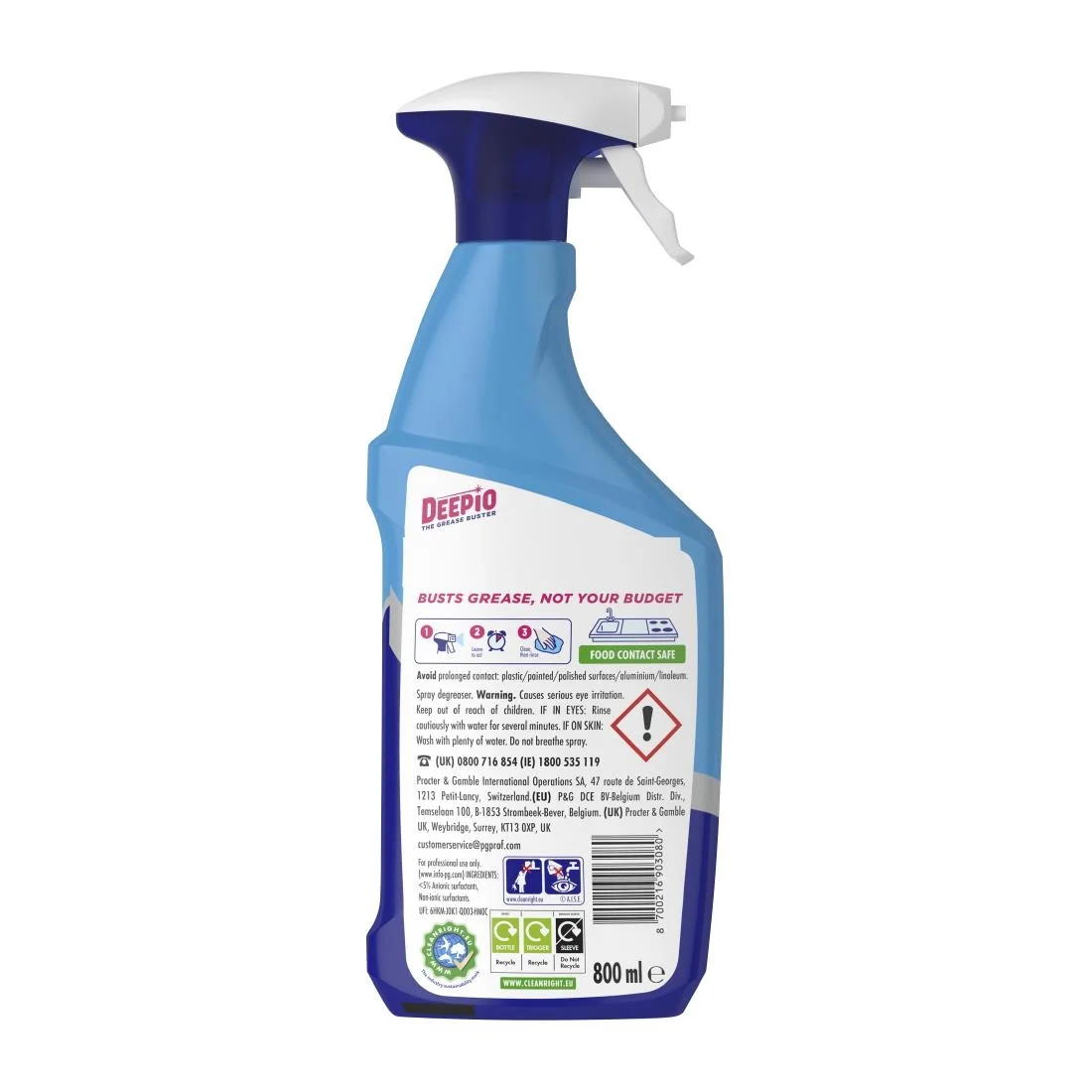 Deepio Professional Degreaser Spray 800ml (6 Pack) - Image 2