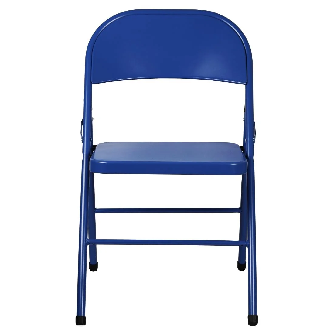 Bolero Metal Folding Chairs Blue (4 Pack) - Image 3