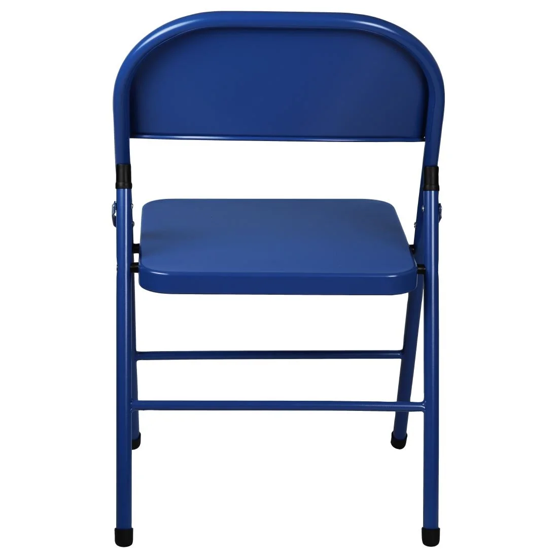Bolero Metal Folding Chairs Blue (4 Pack) - Image 4