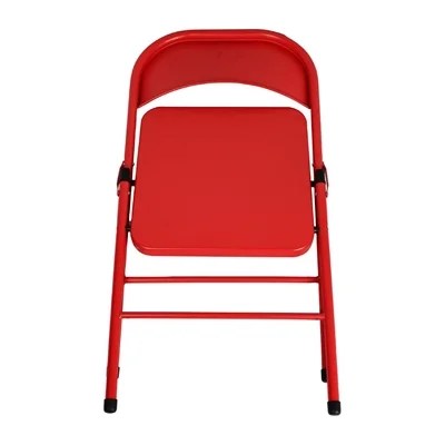 Bolero Folding Metal Chairs Red (4 Pack) - Image 5
