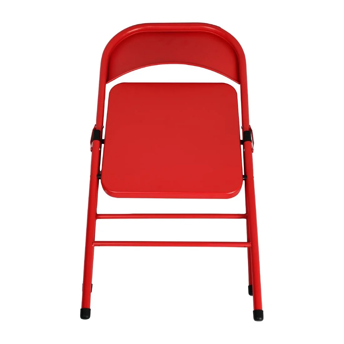 Bolero Folding Metal Chairs Red (4 Pack) - Image 5