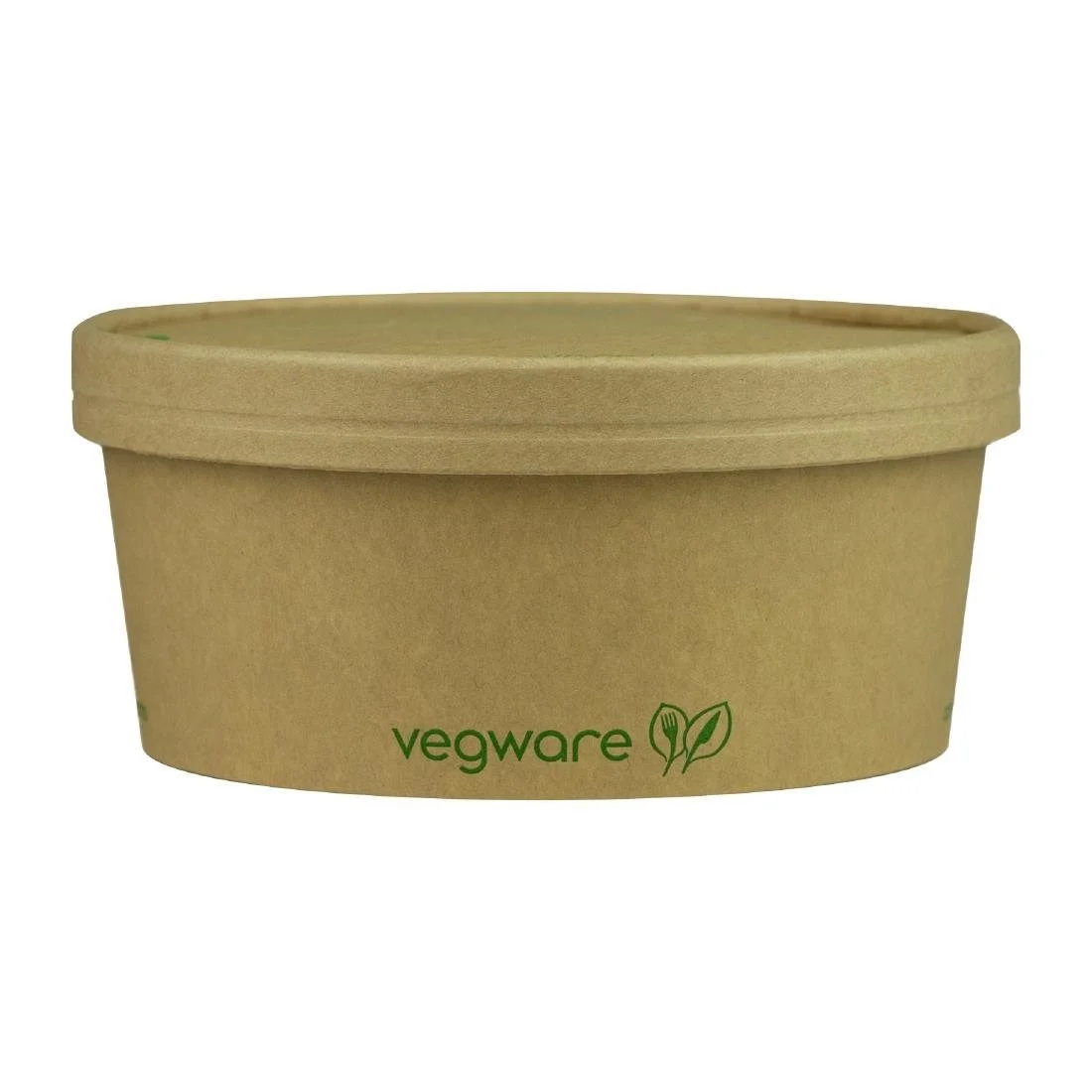 Vegware Round Food Containers Kraft 150-Series 750ml (300 Pack)