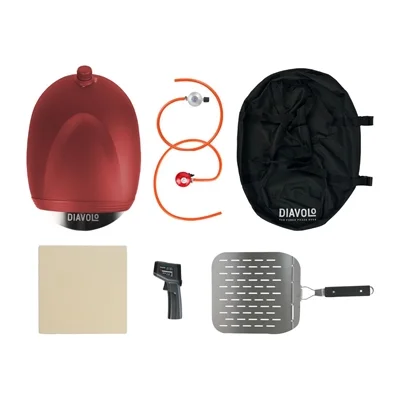 Diavolo Gas Pizza Oven Bundle Red DEL-3004 - Image 6