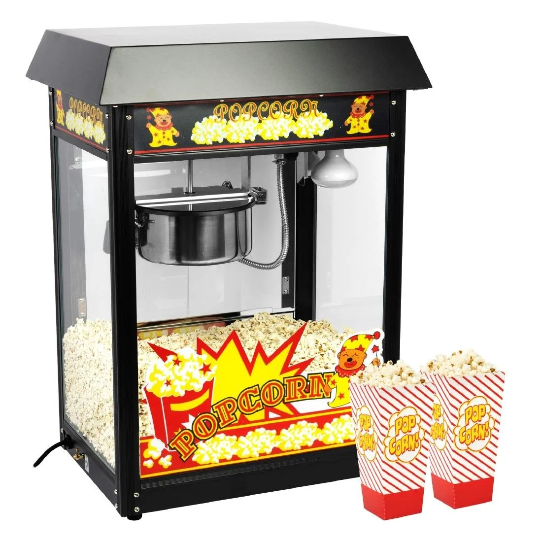 Haxro HX8380 Popcorn Machine Black - Image 5