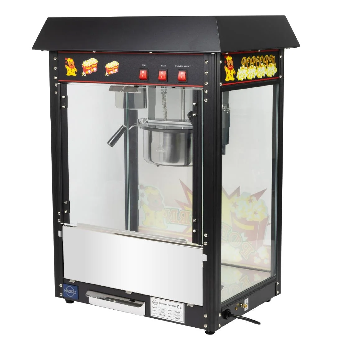 Haxro HX8380 Popcorn Machine Black - Image 8