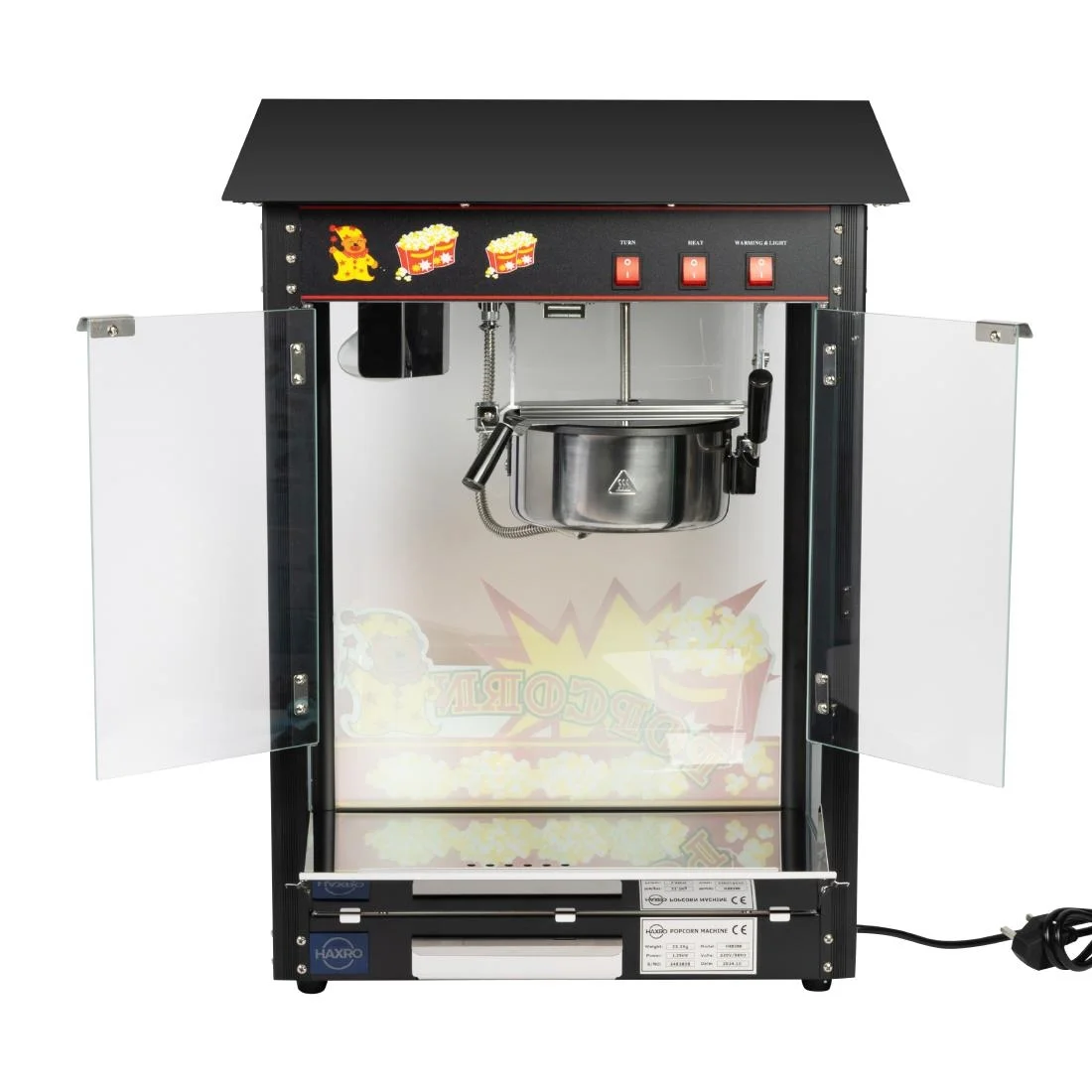 Haxro HX8380 Popcorn Machine Black - Image 9