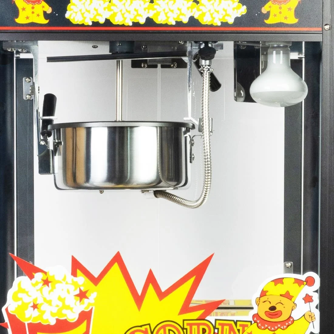 Haxro HX8588 Popcorn Machine and Cart Black - Image 8