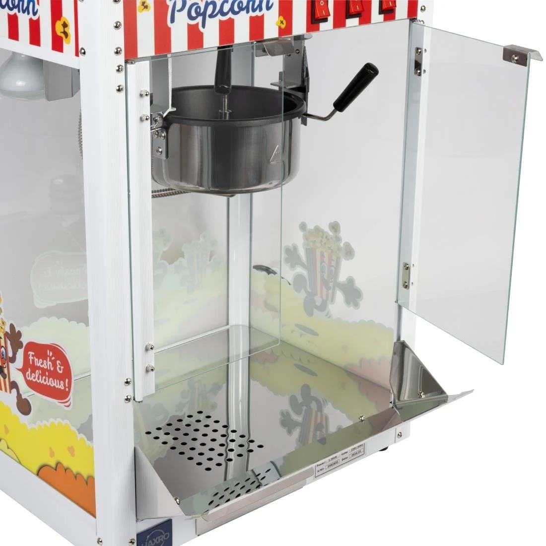 Haxro HX8590 Popcorn Machine White - Image 6