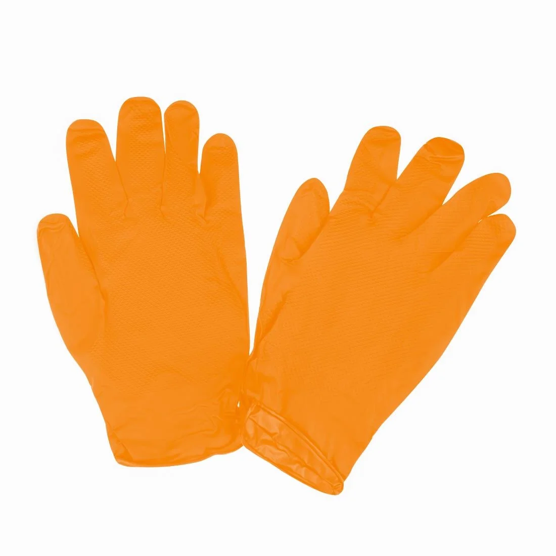 Grippaz HD Nitrile Powder-Free Disposable Gloves Orange (50 Pack) - Image 3