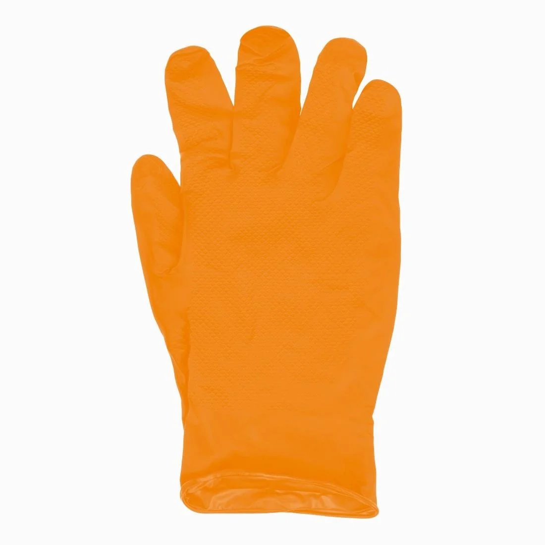 Grippaz HD Nitrile Powder-Free Disposable Gloves Orange (50 Pack) - Image 4