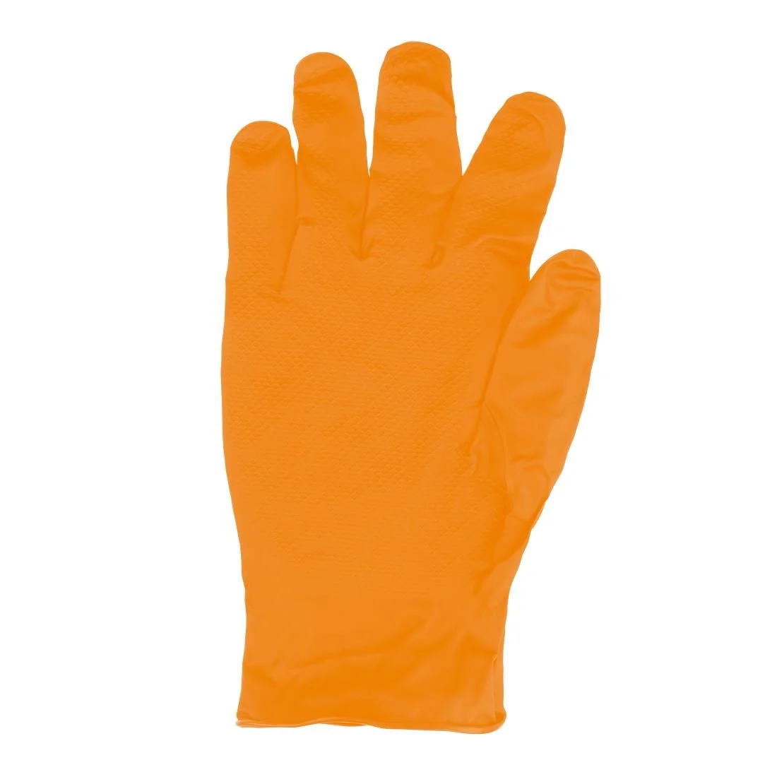 Grippaz HD Nitrile Powder-Free Disposable Gloves Orange (50 Pack) - Image 5