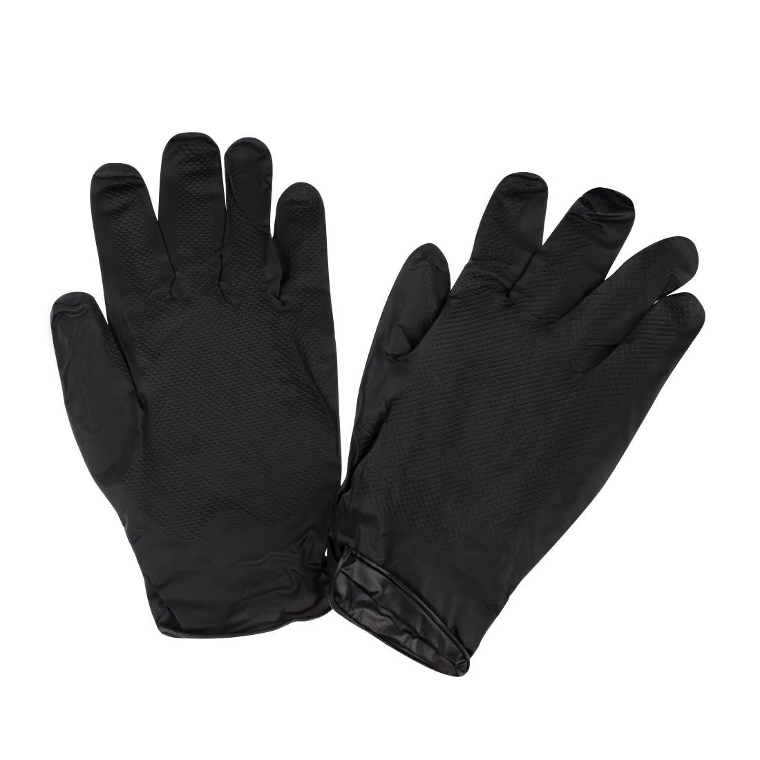 Grippaz HD Nitrile Powder-Free Disposable Gloves Black (50 Pack) - Image 3