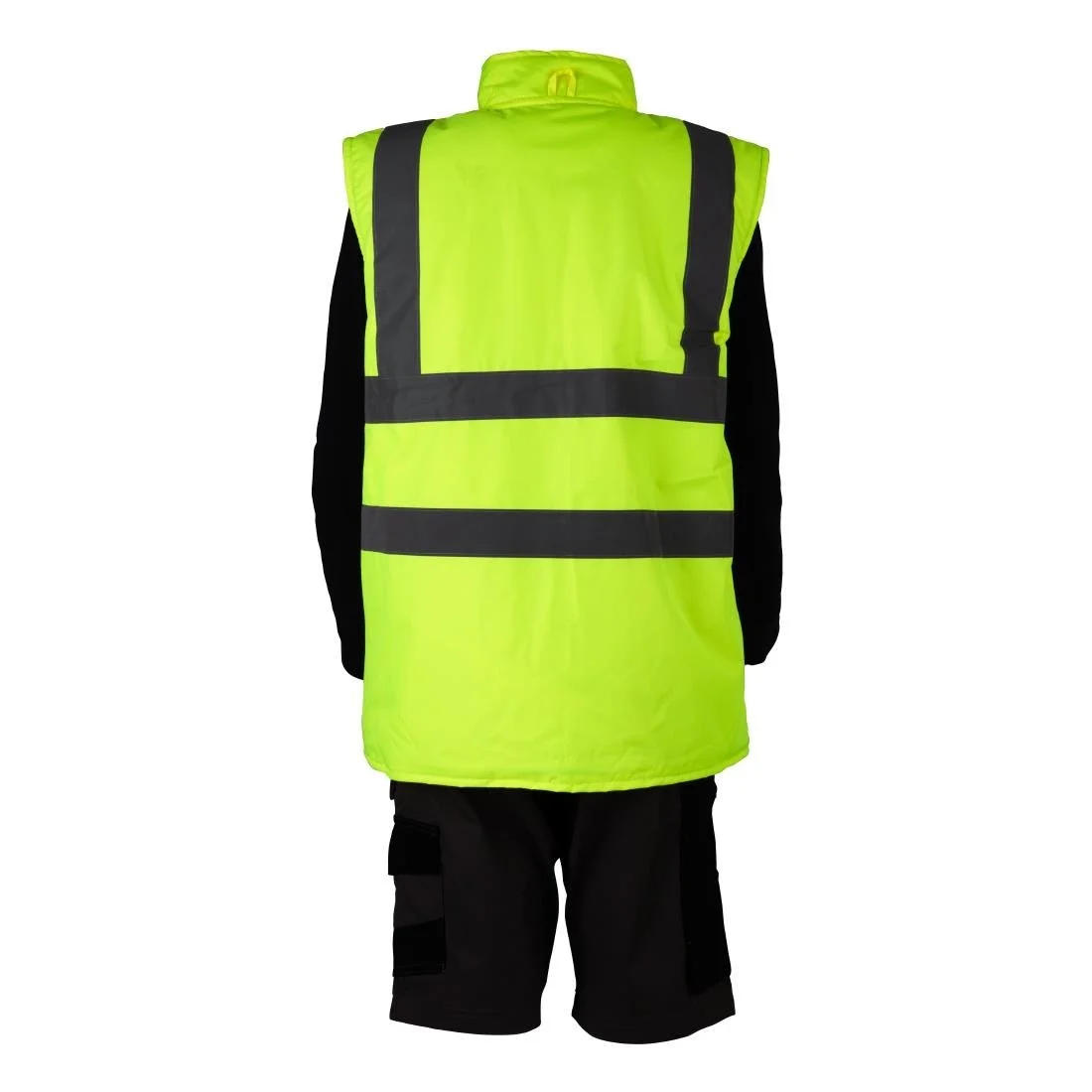 KeepSAFE Hi Vis Bodywarmer Reversible Yellow - Image 4