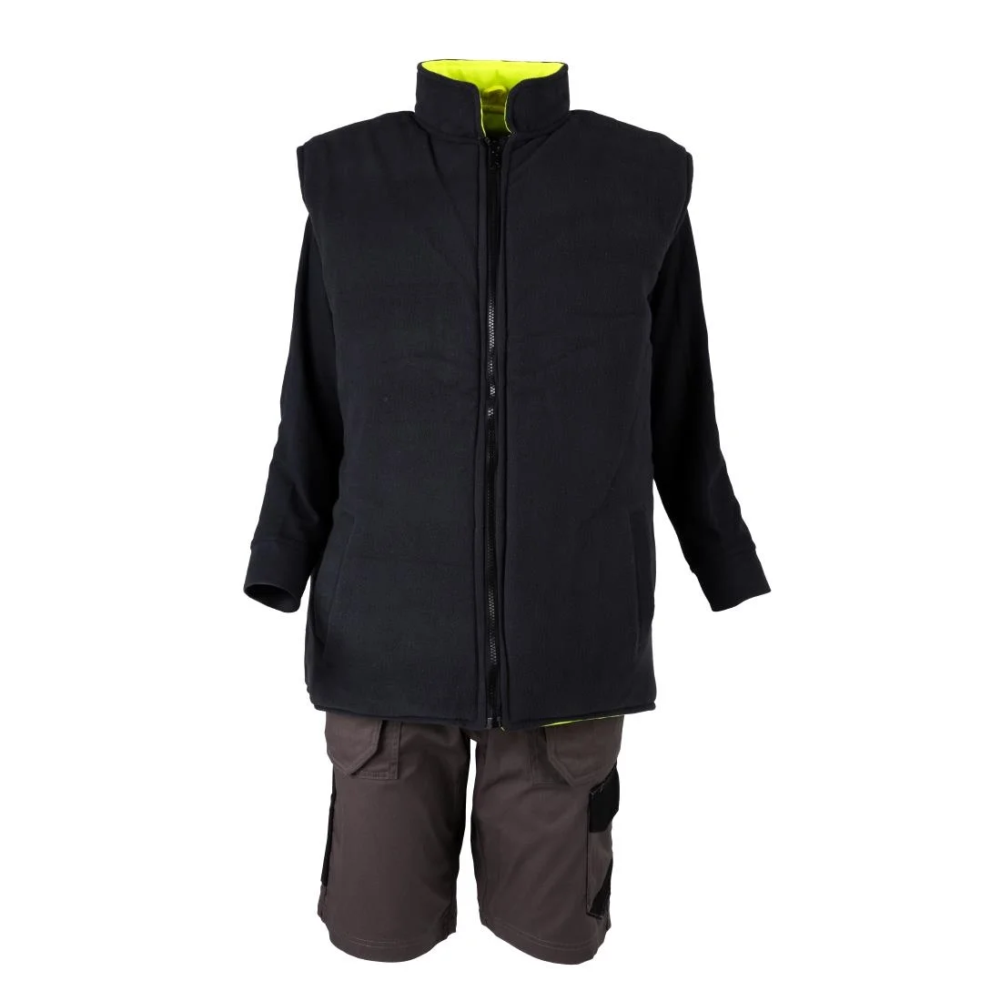 KeepSAFE Hi Vis Bodywarmer Reversible Yellow - Image 10