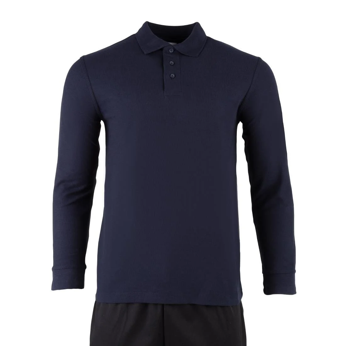 Endurance Long Sleeve Polo Shirt Navy