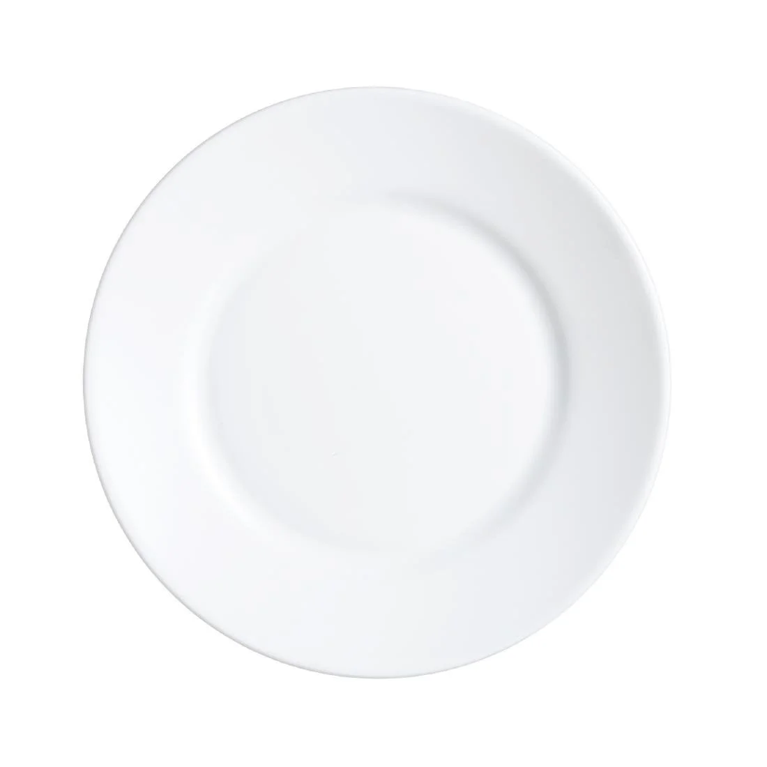 Arcoroc Opal Restaurant Wide Rim Plates 235mm (6 Pack) - Image 1