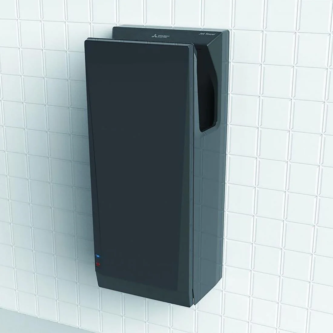 Mitsubishi Wave i01 Jet Towel Slim Heated Hand Dryer Black - Image 4
