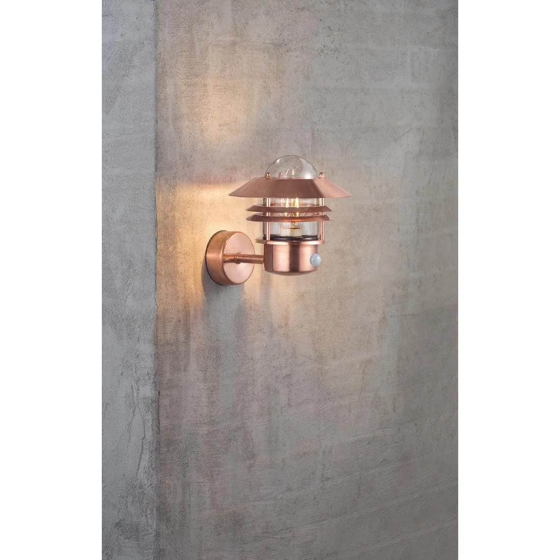 Nordlux Blokhus Up Sensor Outdoor Wall Light Copper - Image 2