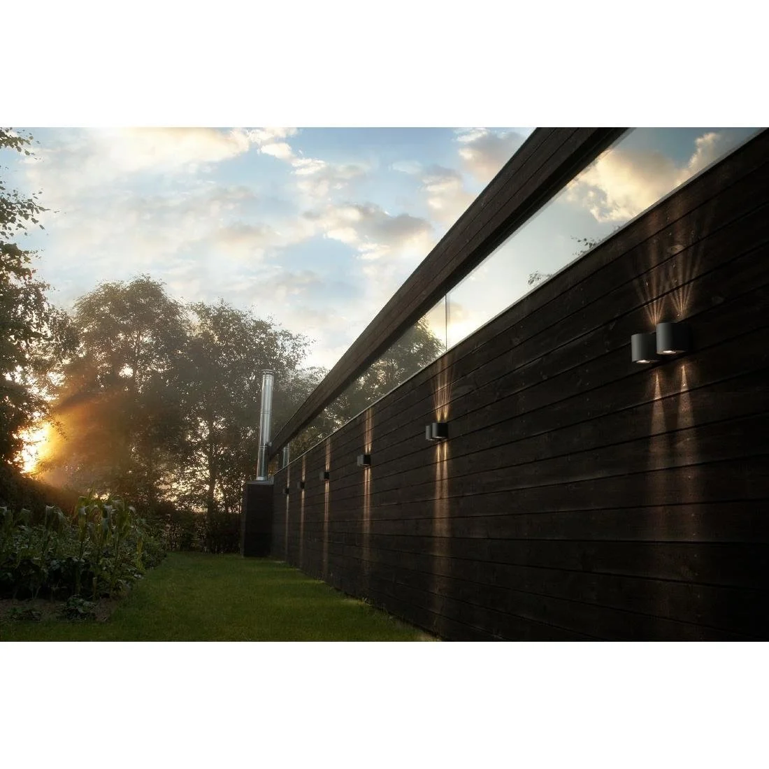 Nordlux Canto 2 Outdoor Wall Light Grey - Image 2