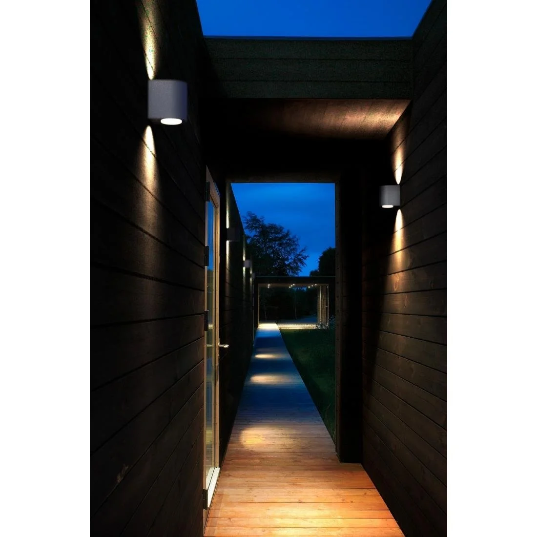 Nordlux Canto 2 Outdoor Wall Light Grey - Image 3