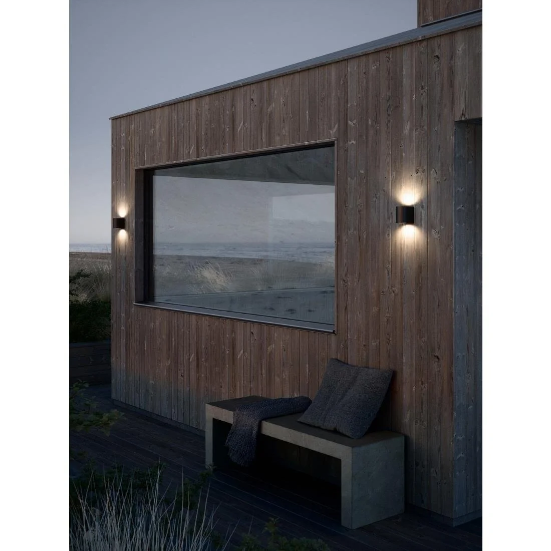 Nordlux Canto 2 Outdoor Wall Light Seaside Black - Image 5