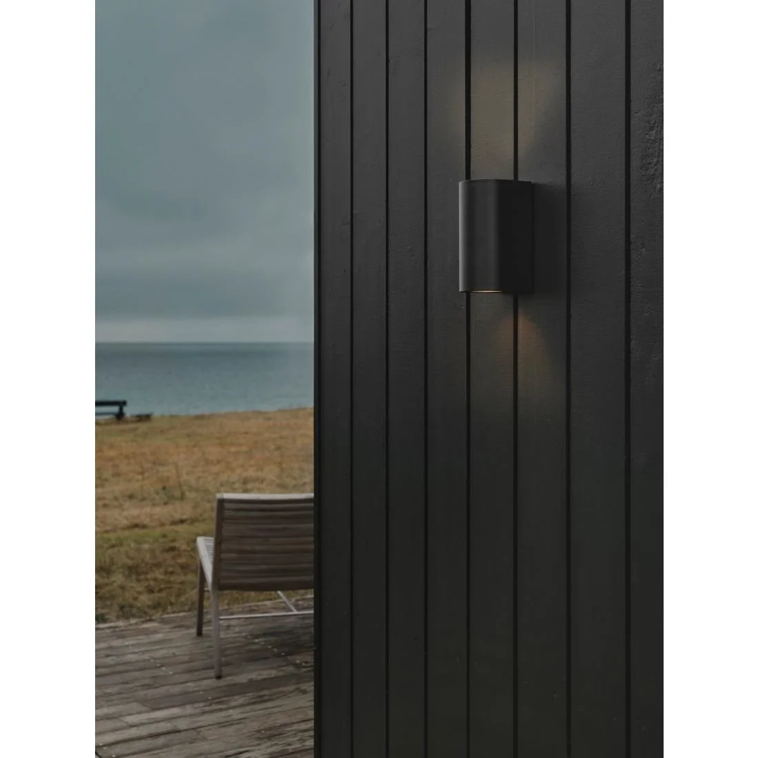 Nordlux Canto Maxi 2 Outdoor Wall Light Seaside Black - Image 2