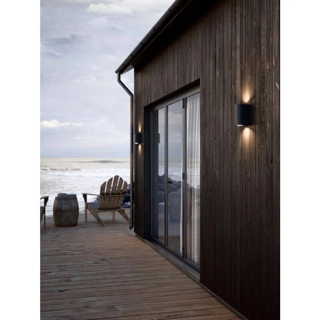 Nordlux Canto Maxi 2 Outdoor Wall Light Seaside Black - Image 3