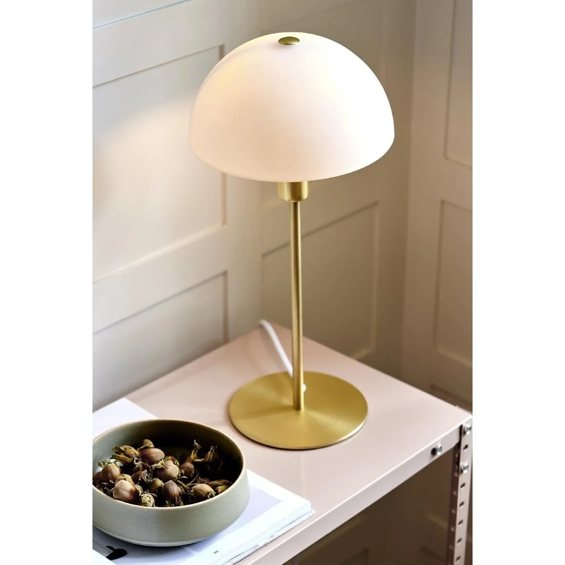 Nordlux Ellen 20 Indoor Table Lamp Brass, Glass Shade - Image 3
