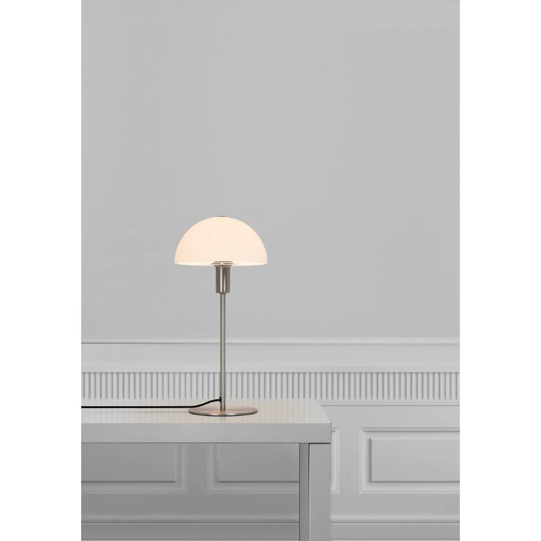 Nordlux Ellen 20 Indoor Table Lamp Brushed Steel, Glass Shade - Image 2