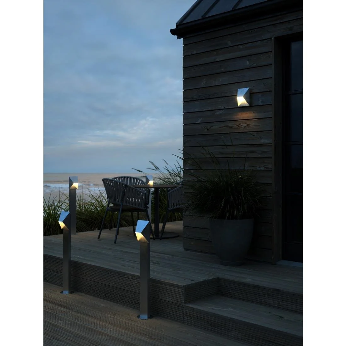 Nordlux Pontio 15 Outdoor Wall Light Galvanised - Image 2
