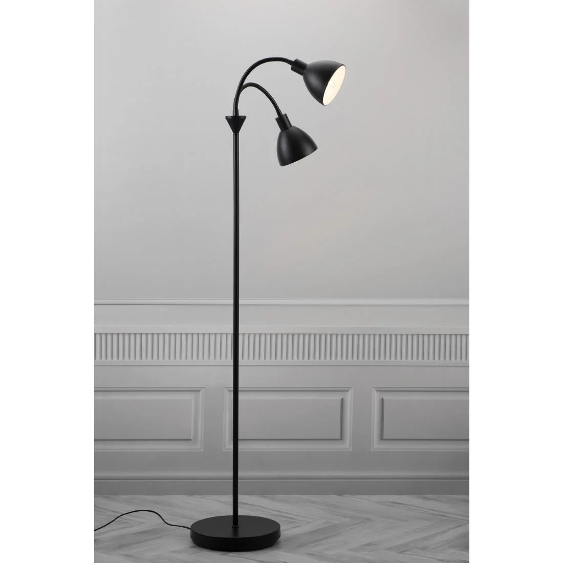 Nordlux Ray Double Floor Lamp Black - Image 2