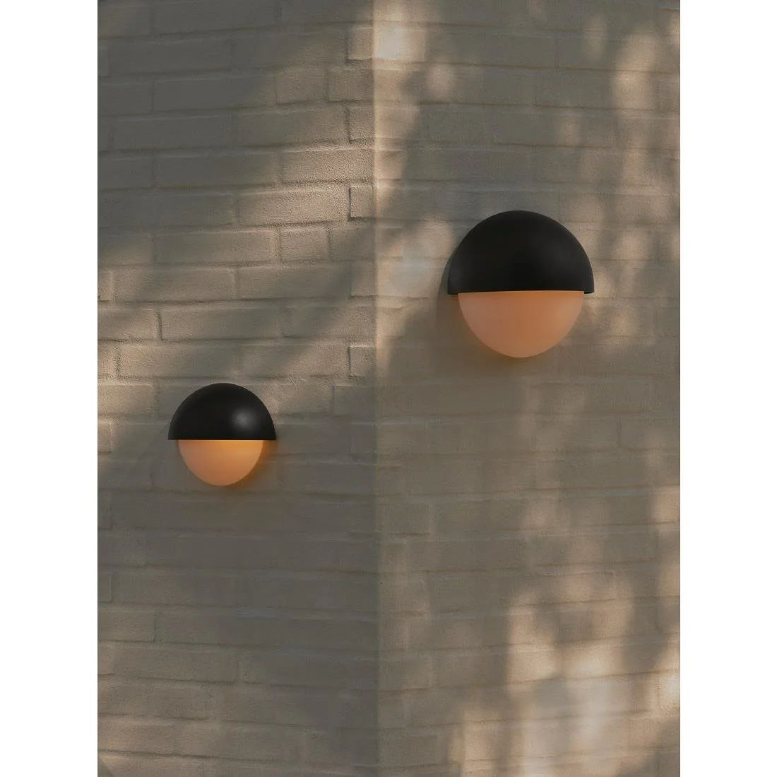 Nordlux Scorpius Maxi Round Outdoor Wall Light Black Plastic - Image 3