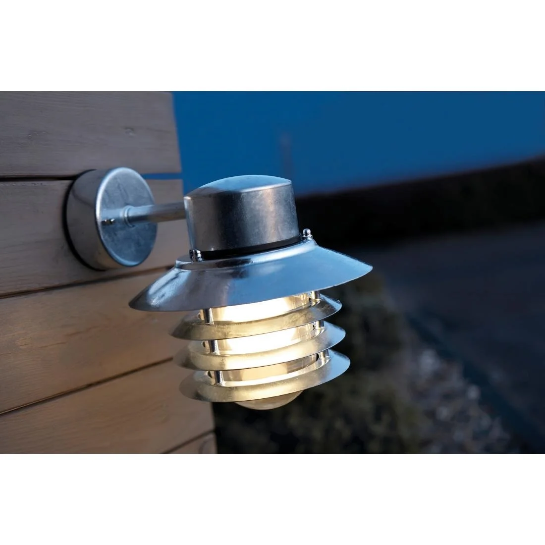 Nordlux Vejers Down Outdoor Wall Light Galvanised - Image 2