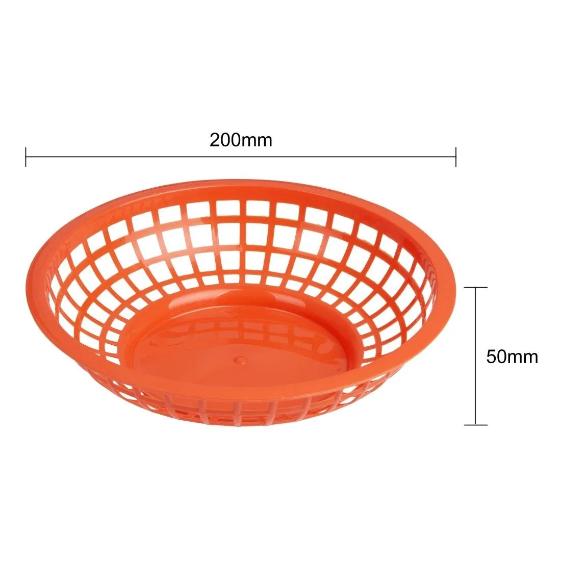 Olympia Kristallon PP Food Baskets Round Red 200x50mm (6 Pack) - Image 7