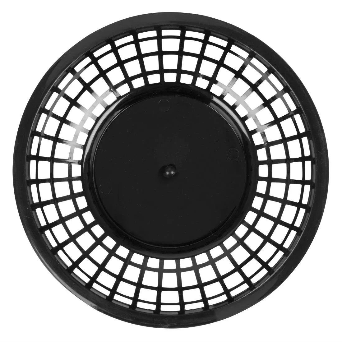 Olympia Kristallon PP Food Baskets Round Black 200x50mm (6 Pack) - Image 2