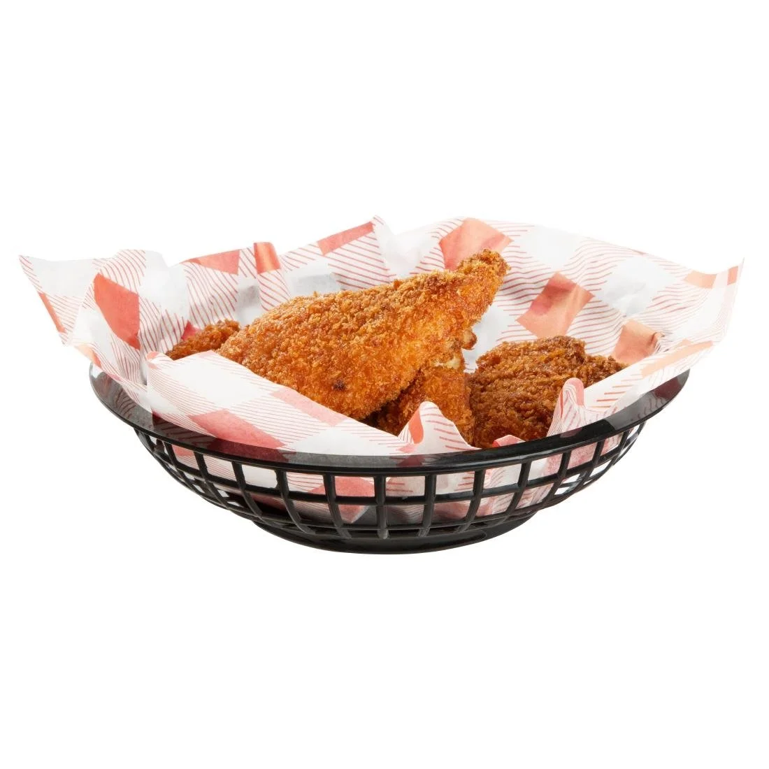 Olympia Kristallon PP Food Baskets Round Black 200x50mm (6 Pack) - Image 4