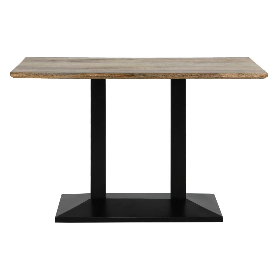 Bolero Loft Rectangle Dining Table with Wooden Top - Image 2